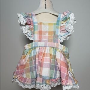 Bella Omi Pastel Plaid Ruffle Dress